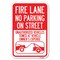 Signmission No Parking on Street Unauthorized Vehicl Heavy-Gauge Aluminum Sign, 12" x 18", A-1218-23690 A-1218-23690 - alternate 1